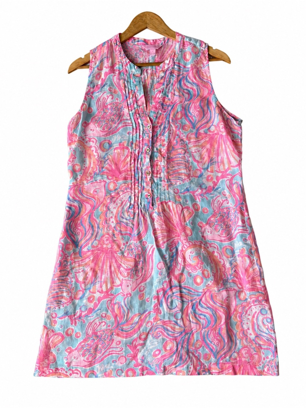 Lilly Pulitzer Sarasota Tunic Dress, Too Much Bubbly, Women’s Medium